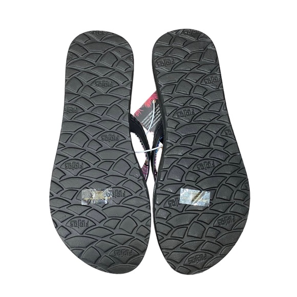 Flojos By Seajack New Flip Flops Ladies Josie Comfort Sandals New Sz 7 Black - Picture 9 of 10